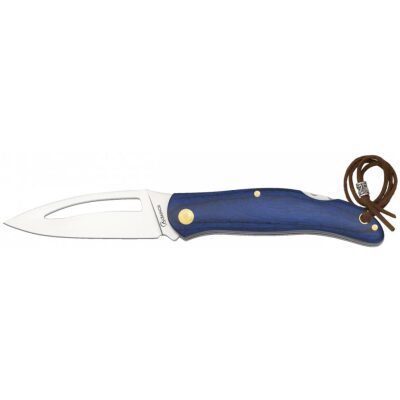 NAVAJA ALBAINOX PACKKAWOOD AZUL HOJA   8 CM 
