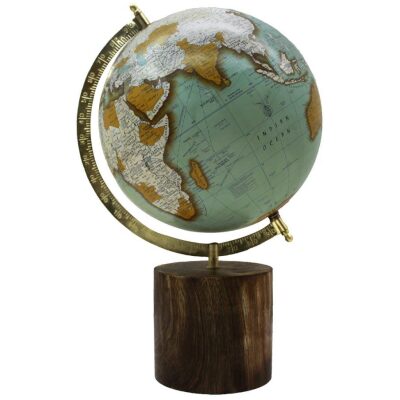 GLOBO TERRAQUEO PEANA TACO MADERA GLOBO CELESTE 25
