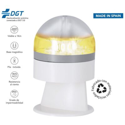 LUZ EMERGENCIA V16 CON GEOLOCALIZADOR BLANCA O NEG