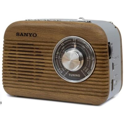 RADIKO RETRO SANYO MARRON PEQUEÑA