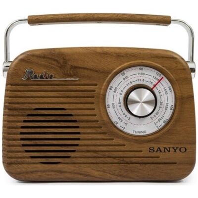 RADIO RETRO SANYO MARRON GRANDE
