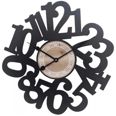 RELOJ PARED 60 CM   METAL NUMEROS EXTERNOS CIRCULA