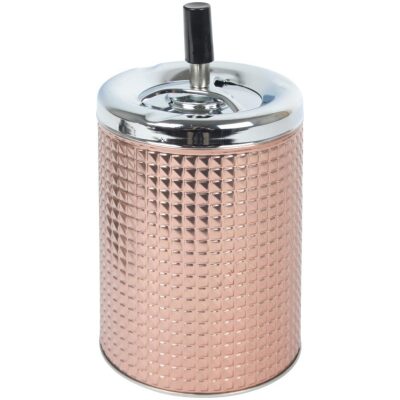 CENICERO PULSADOR 21 CM DORADO