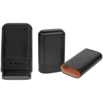 PURERA 3P ZIPPO PIEL CARBONO