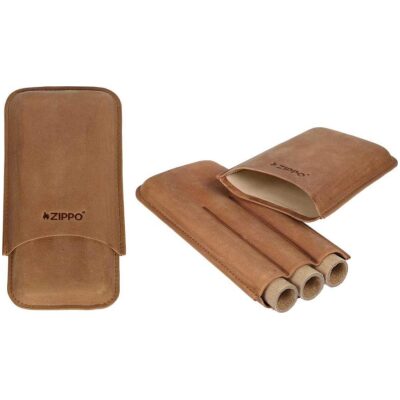 PURERA 3P ZIPPO PIEL NATURAL