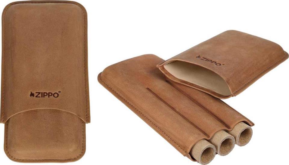 PURERA 3P ZIPPO PIEL NATURAL