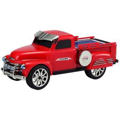 RADIO-ALTAVOZ FURGONETA ROJA VINTAGE