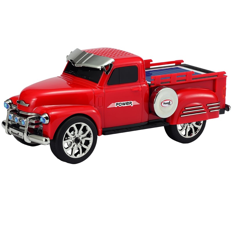 RADIO-ALTAVOZ FURGONETA ROJA VINTAGE