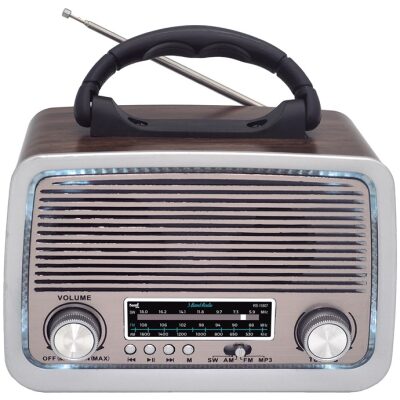 RADIO SAMI VINTAGE SIMIL MADERA CON ASA