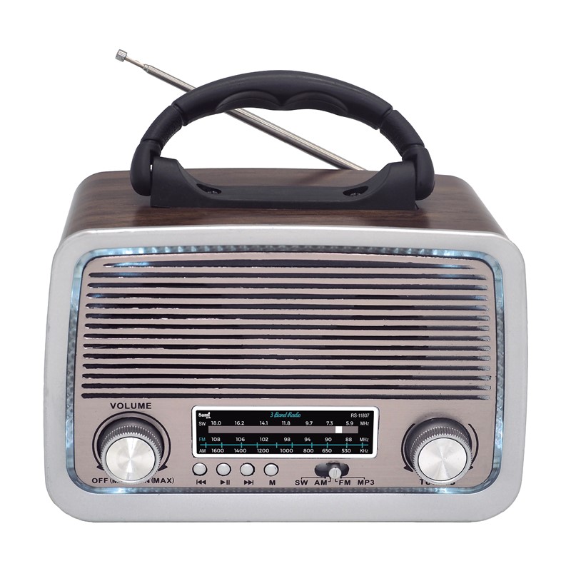 RADIO SAMI VINTAGE SIMIL MADERA CON ASA