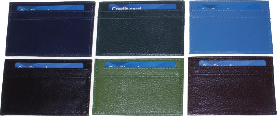 TARJETERO PIEL BASICO COL SURTIDOS
