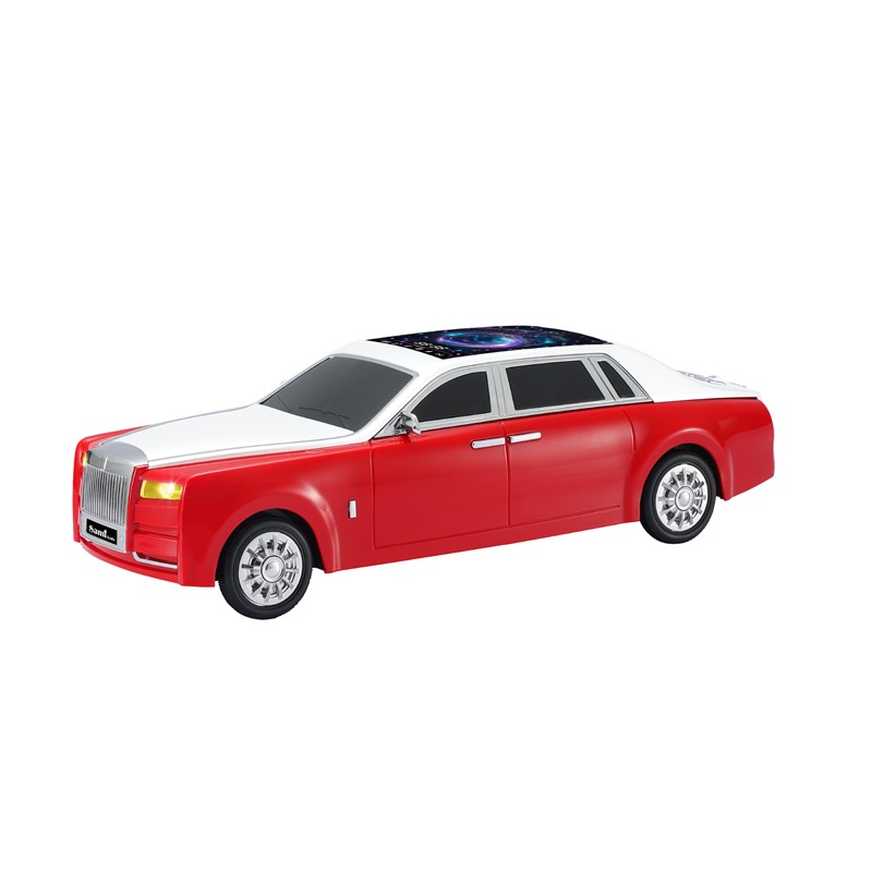 RADIO ALTAVOZ COCHE RETRO ROLLS PHANTOM ROJO 15 W