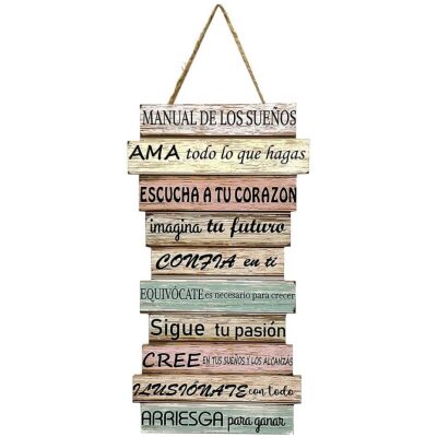 ADORNO PARED TABLAS MANUAL DE LOS SUEÑOS