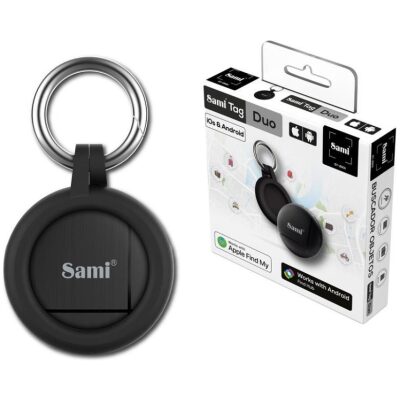 LLAVERO LOCALIZADOR Y BUSCADOR DE OBJETOS DUO NEGR