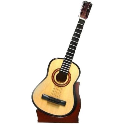 MINIATURA MUSICAL GUITARRA ESPAÑOLA 20 CM NATURAL