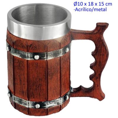 TAZA ORNAMENTADA MODEL  RECTO