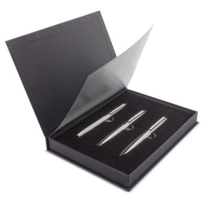 SET BOLIGRAFO PORTAMINAS Y ROLLER SANCTI PETRI