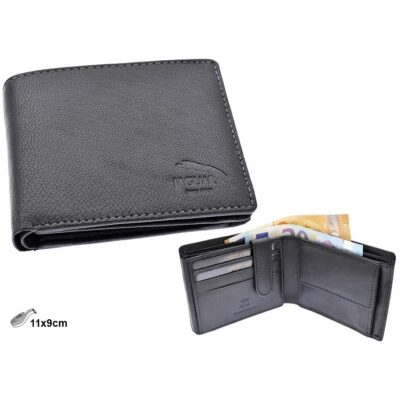 CARTERA JAGUAR AMERICANA DALLAS PIEL NEGRA