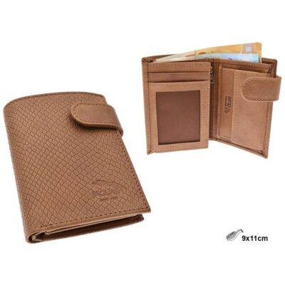 CARTERA JAGUAR MANDALAY CAMEL CON BROCHE