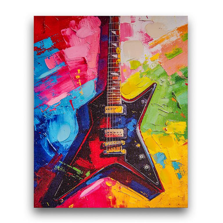 CUADRO 40X50 GUITARRA ELECTRICA SURTIDOS
