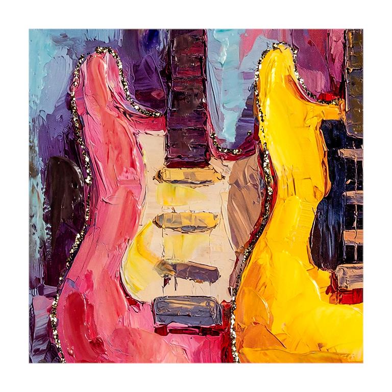 CUADRO 50X70 GUITARRA ELECTRICA SURTIDAS
