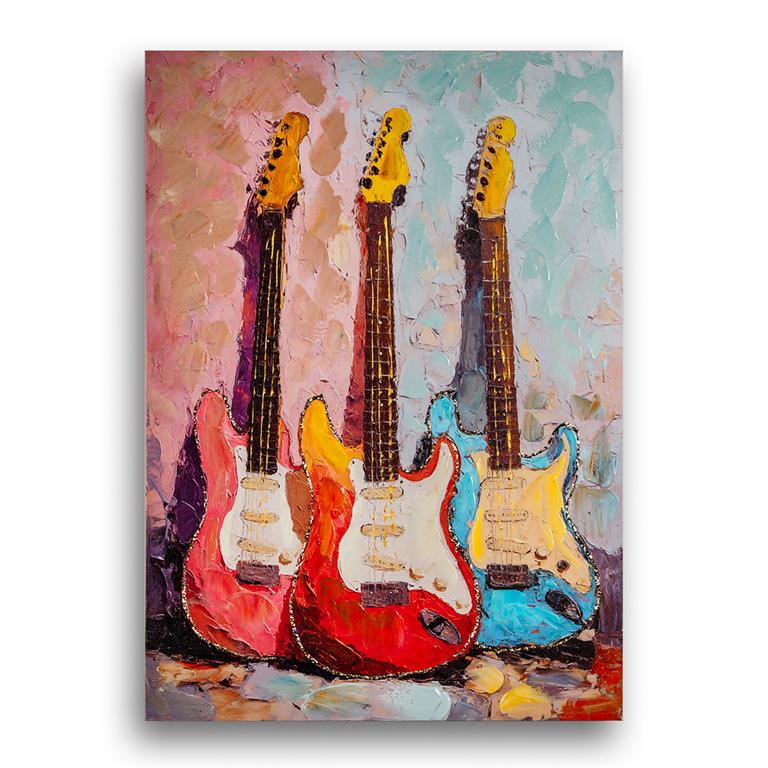 CUADRO 50X70 GUITARRA ELECTRICA SURTIDAS