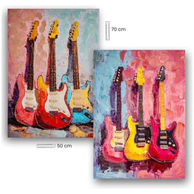 CUADRO 50X70 GUITARRA ELECTRICA SURTIDAS
