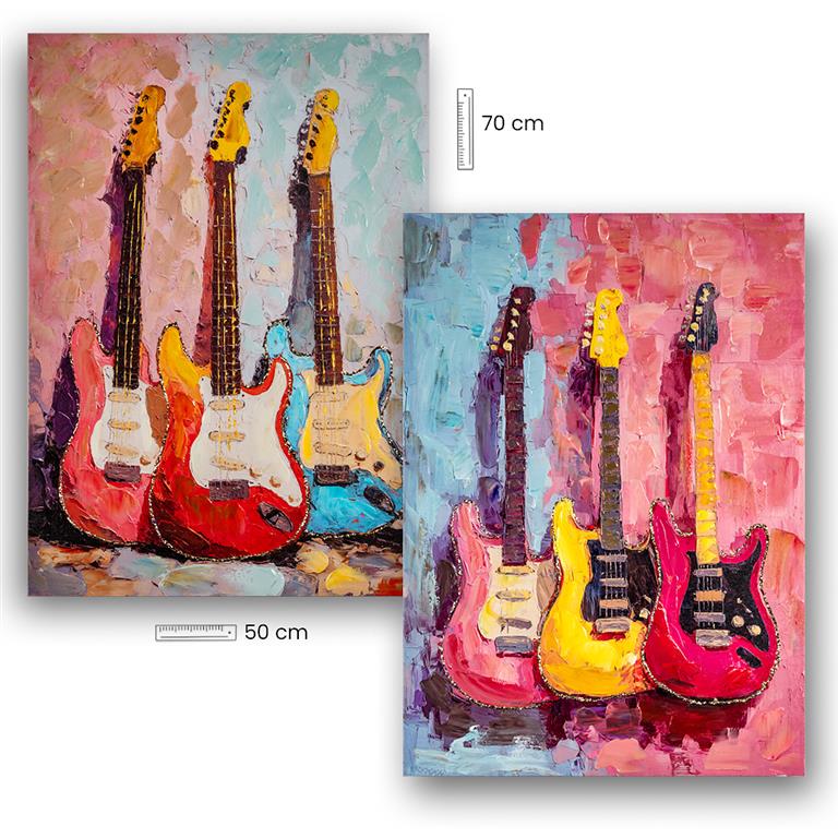 CUADRO 50X70 GUITARRA ELECTRICA SURTIDAS