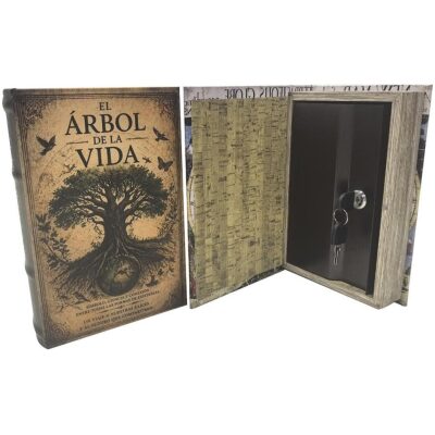 HUCHA CAJA FUERTE LIBRO ARBOL DE LA VIDA