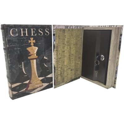 HUCHA CAJA FUERTE LIBRO FICHA AJEDREZ