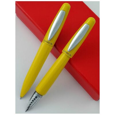 JGO PLUMA BOLIGRAFO LIMUS AMARILLO GRUESO