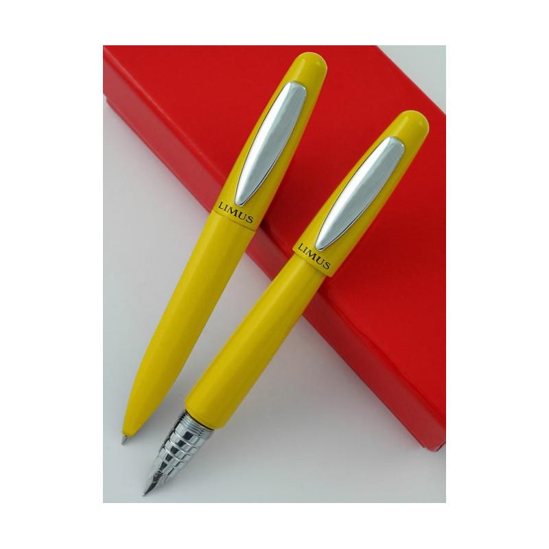 JGO PLUMA BOLIGRAFO LIMUS AMARILLO GRUESO