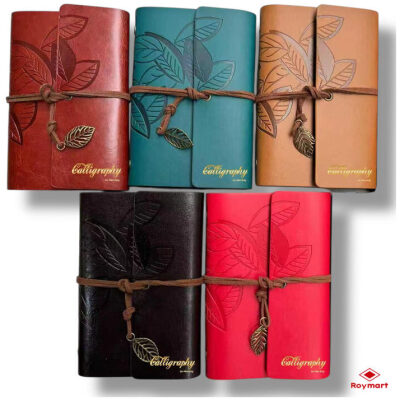 LIBRETA CALIGRAFIA SIMIL PIEL COL SURTIDOS