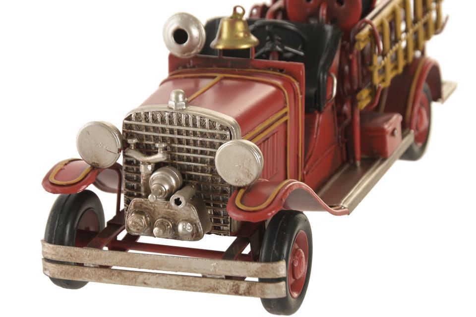 METAL CAMION BOMBERO RETRO 30 CM