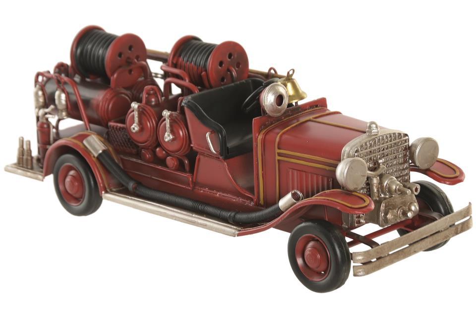 METAL CAMION BOMBERO RETRO 30 CM