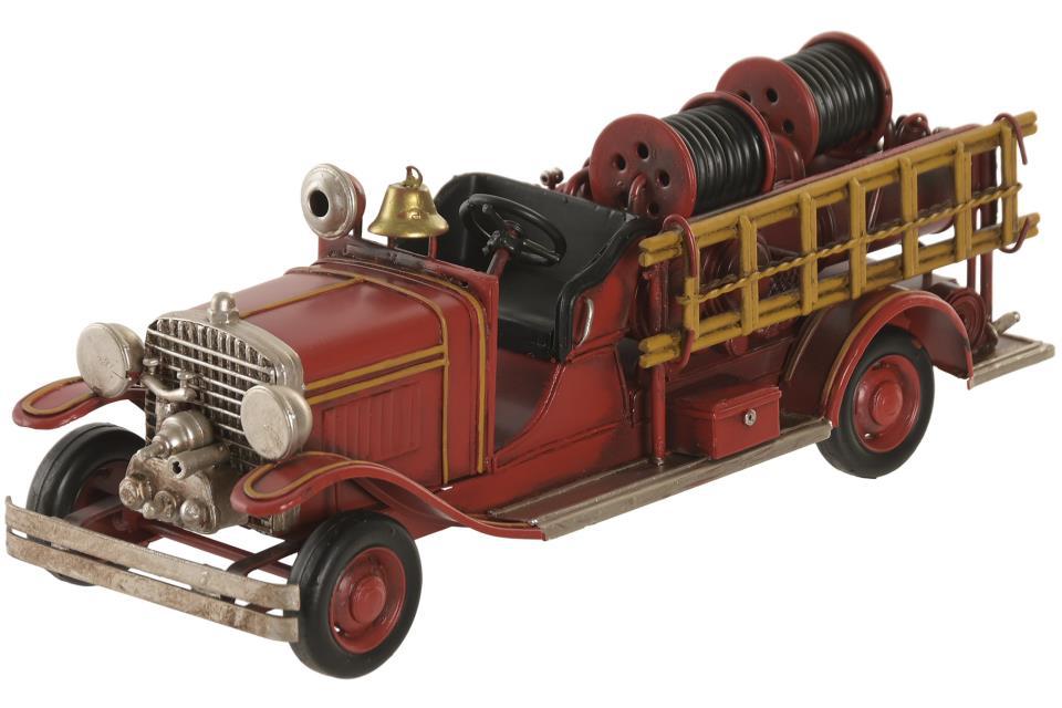 METAL CAMION BOMBERO RETRO 30 CM