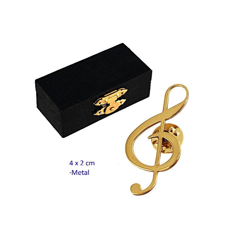 PIN CLAVE SOL DORADO CON ESTUCHE