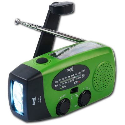 RADIO SAMI VERDE DINAMO SOLAR 2 BANDAS