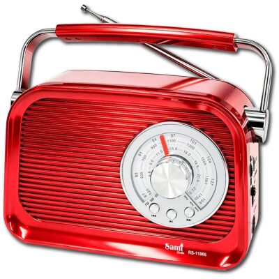 RADIO SAMI VINTAGE ROJA 3 BANDAS