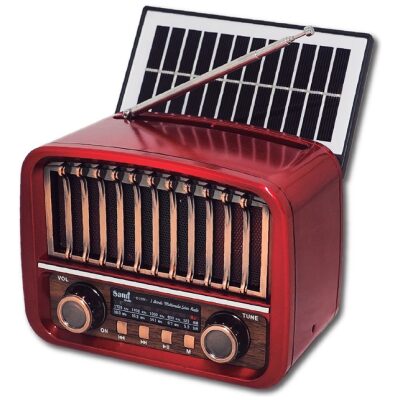 RADIO SAMI VINTAGE ROJA SOLAR 3 BANDAS