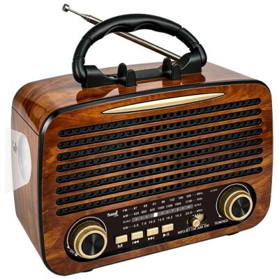 RADIO SAMI VINTAGE LINTERNA MADERA O NEGRA