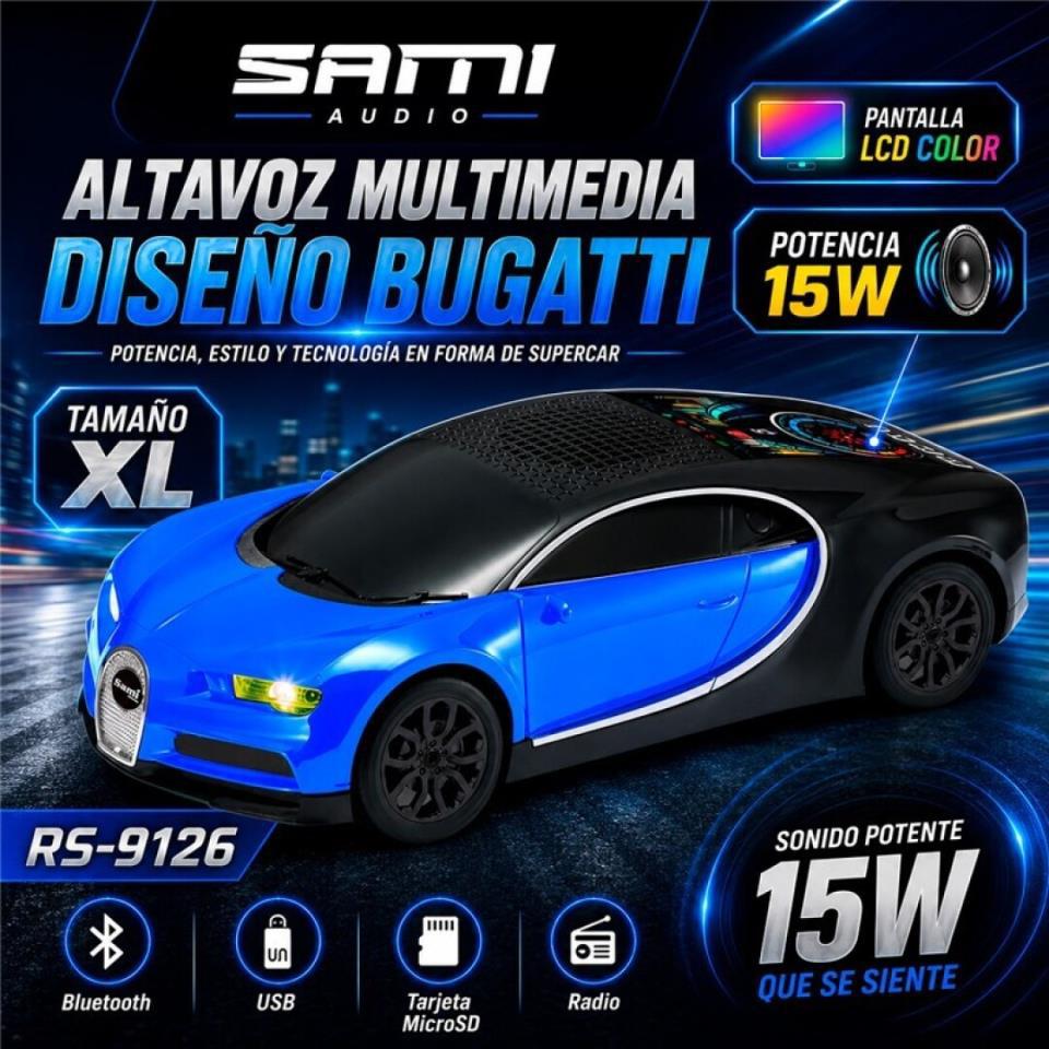 RADIO ALTAVOZ BUGATTI AZUL