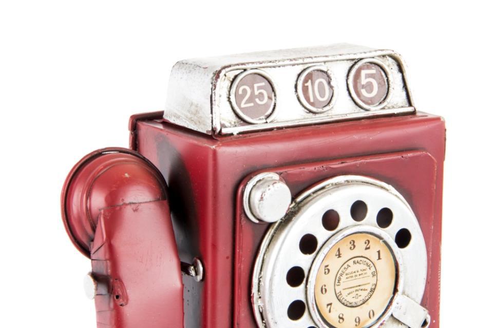 RELOJ MESA TELEFONO PARED VINTAGE 2 COL