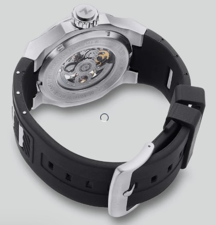RELOJ NECKMARINE AUTO CAUCHO NEGRO MAQUINARIA VIS
