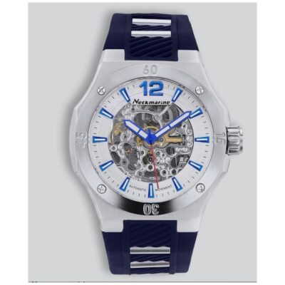 RELOJ NECKMARINE AUTOM  CAUCHO AZUL MAQUINARIA VIS