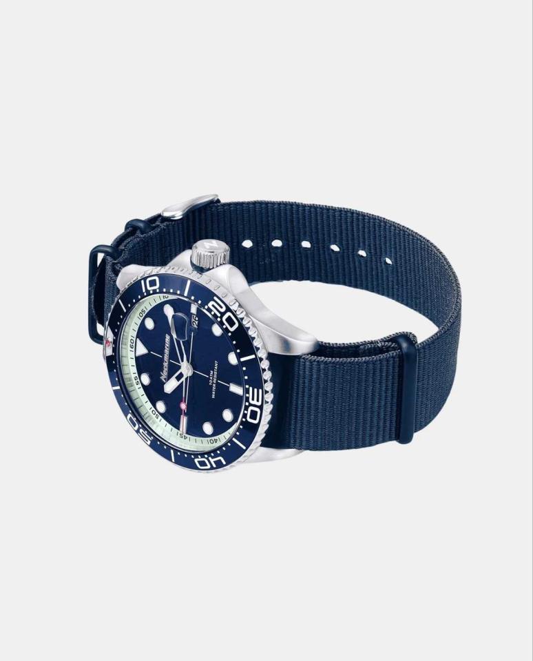 RELOJ NECKMARINE CORREA TEXTIL AZUL