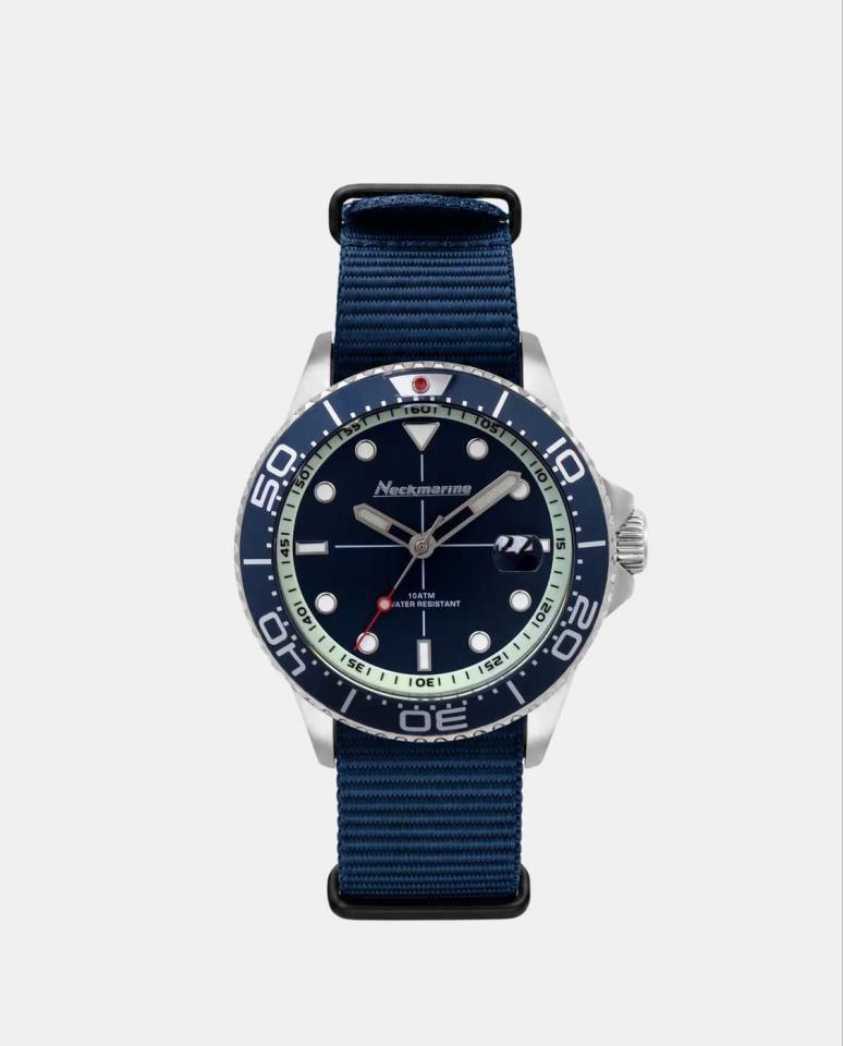 RELOJ NECKMARINE CORREA TEXTIL AZUL