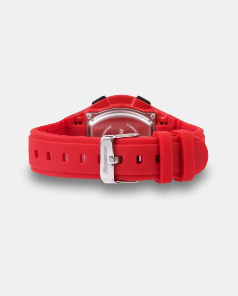 RELOJ NECKMARINE DIGITAL CAUCHO ROJO
